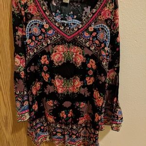 Floral shift dress